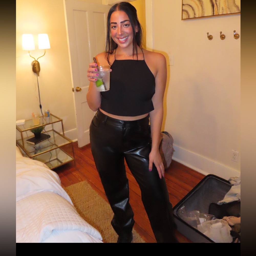 Abercrombie & Fitch Black Straight Leg Pants - Picture 2 of 6